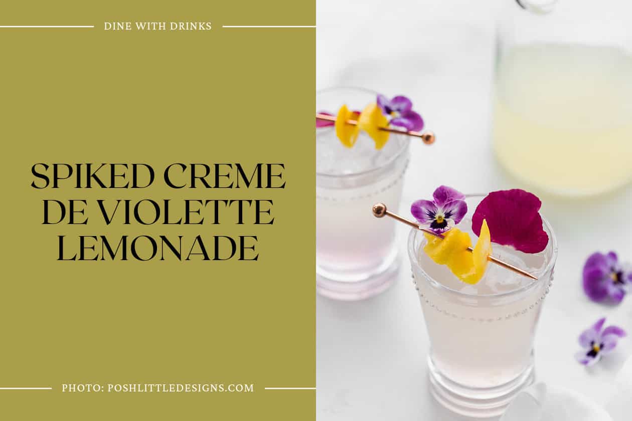 Spiked Creme De Violette Lemonade