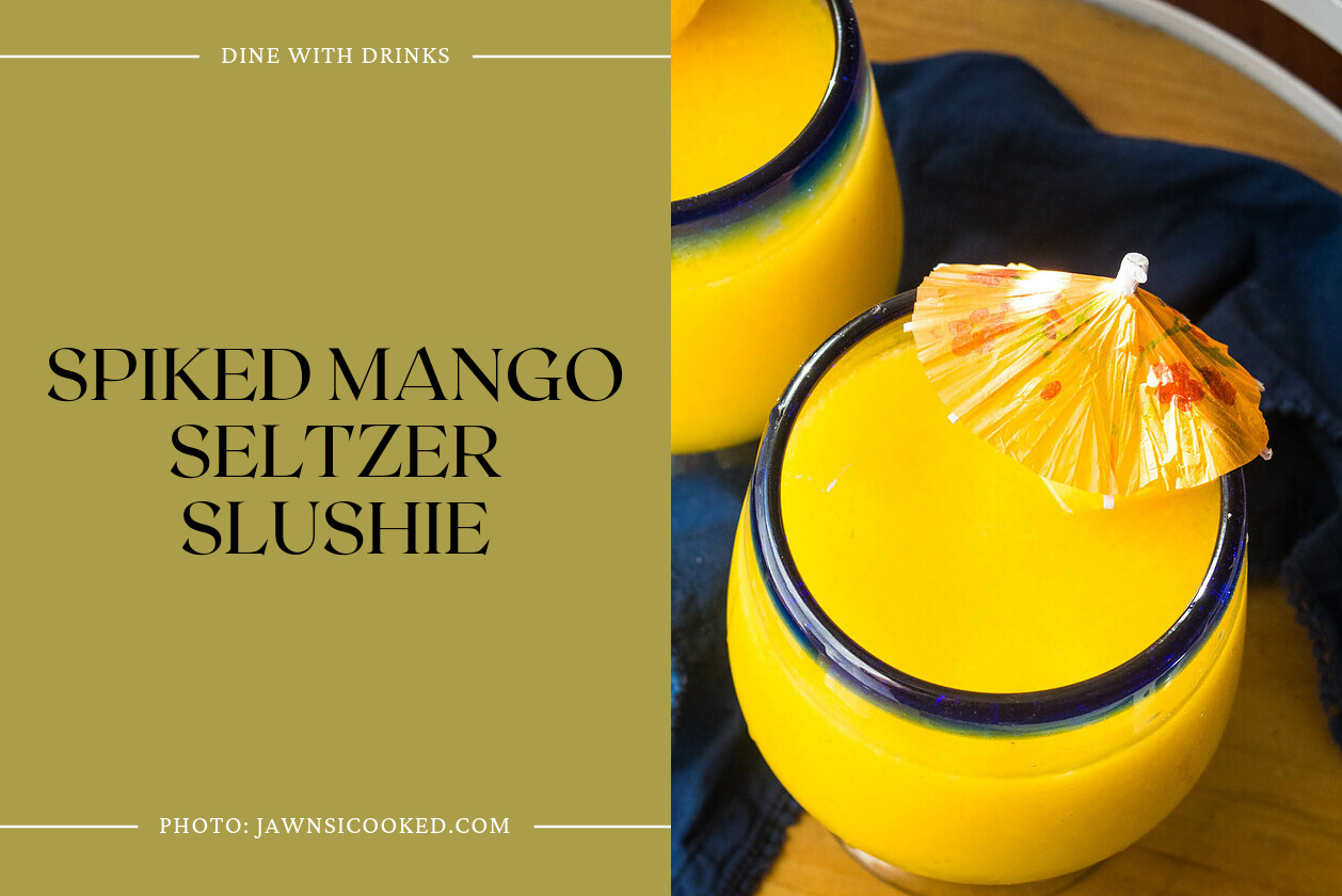 Spiked Mango Seltzer Slushie