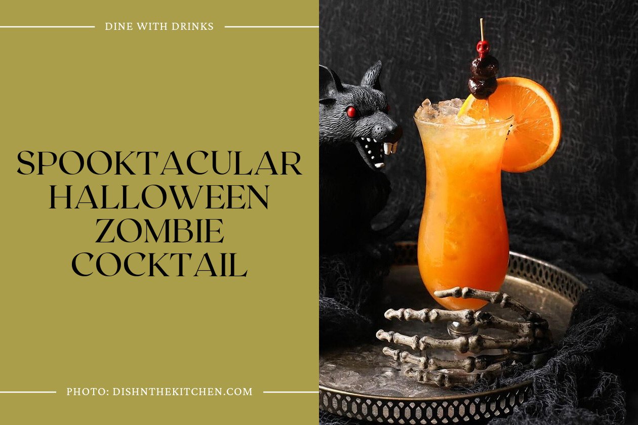 Spooktacular Halloween Zombie Cocktail