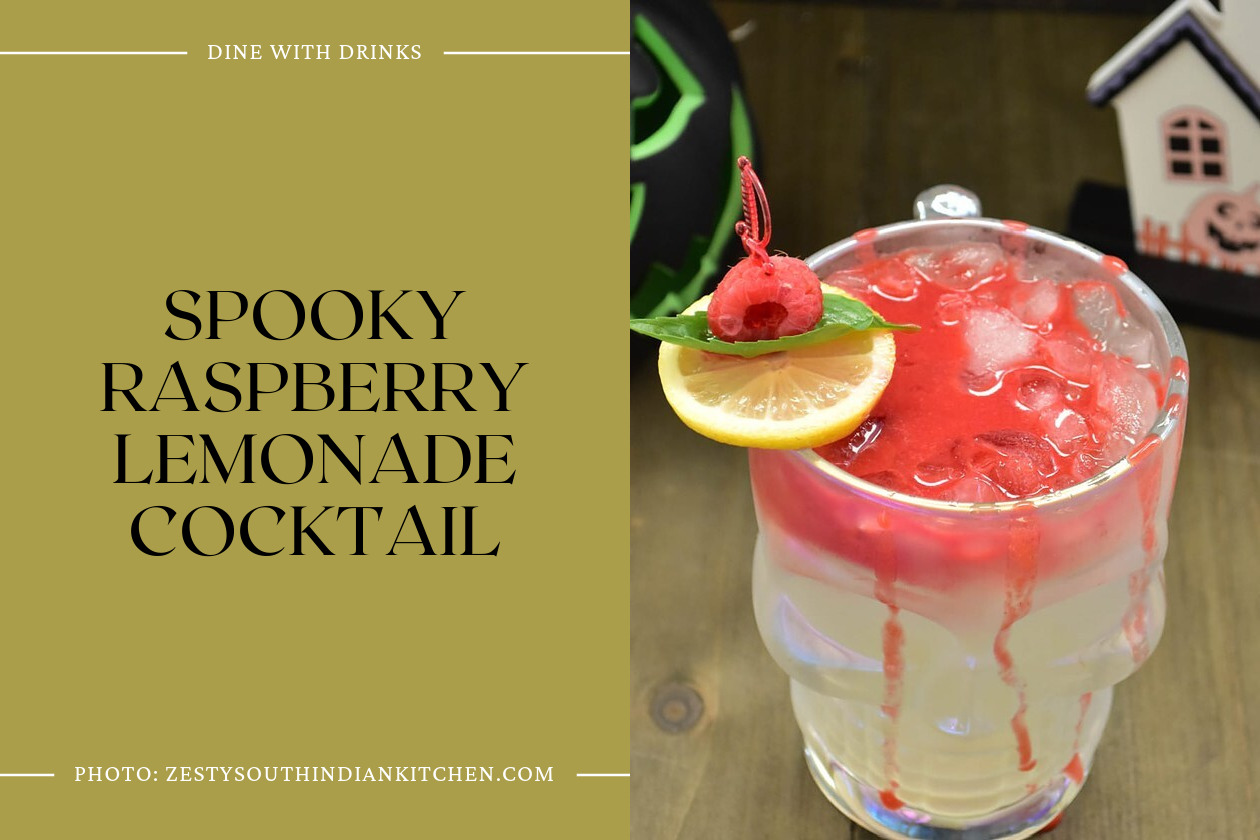 Spooky Raspberry Lemonade Cocktail
