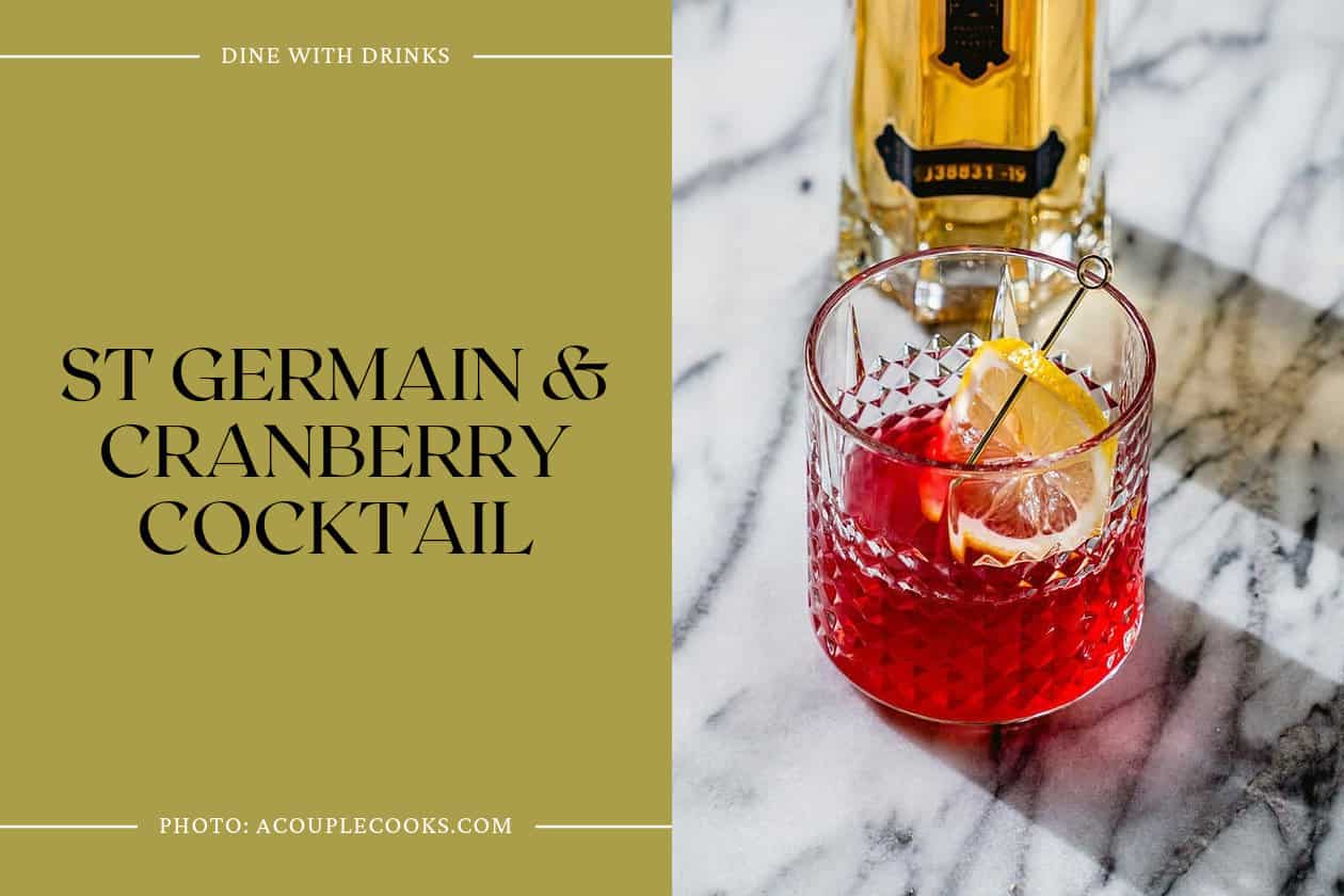 St Germain & Cranberry Cocktail