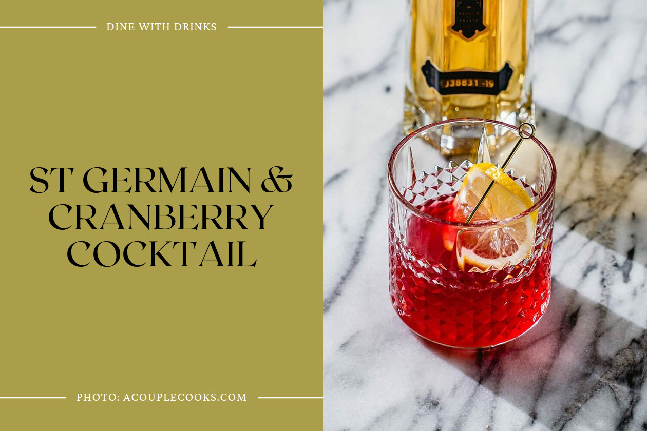 St Germain &Amp; Cranberry Cocktail