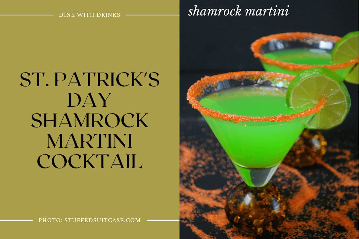 St. Patrick's Day Shamrock Martini Cocktail