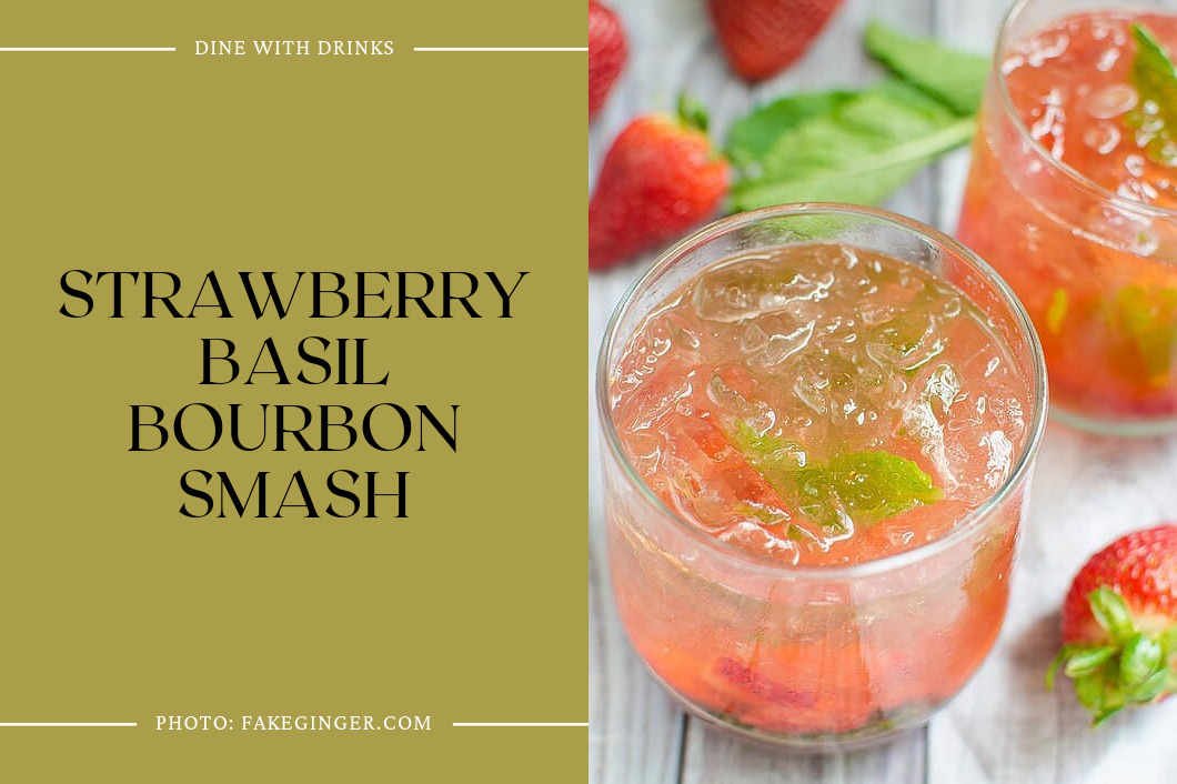Strawberry Basil Bourbon Smash