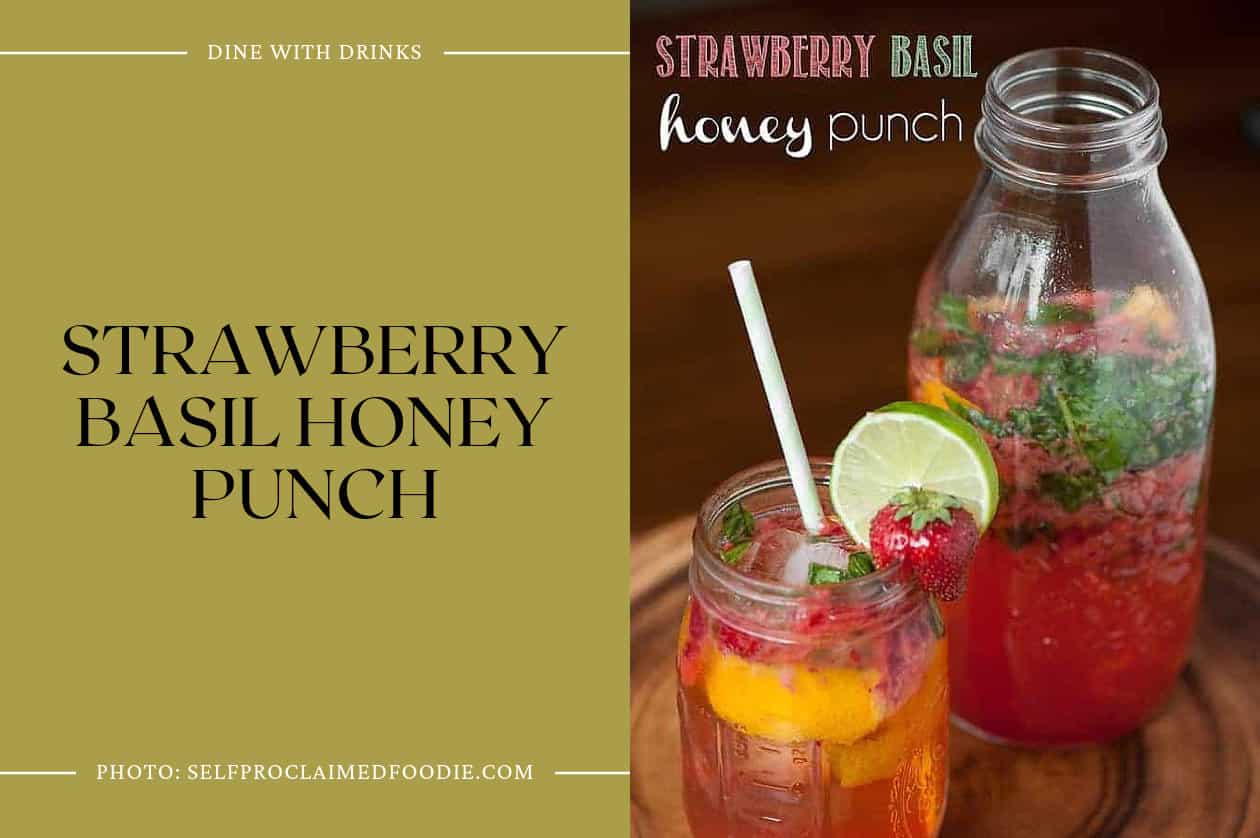 Strawberry Basil Honey Punch