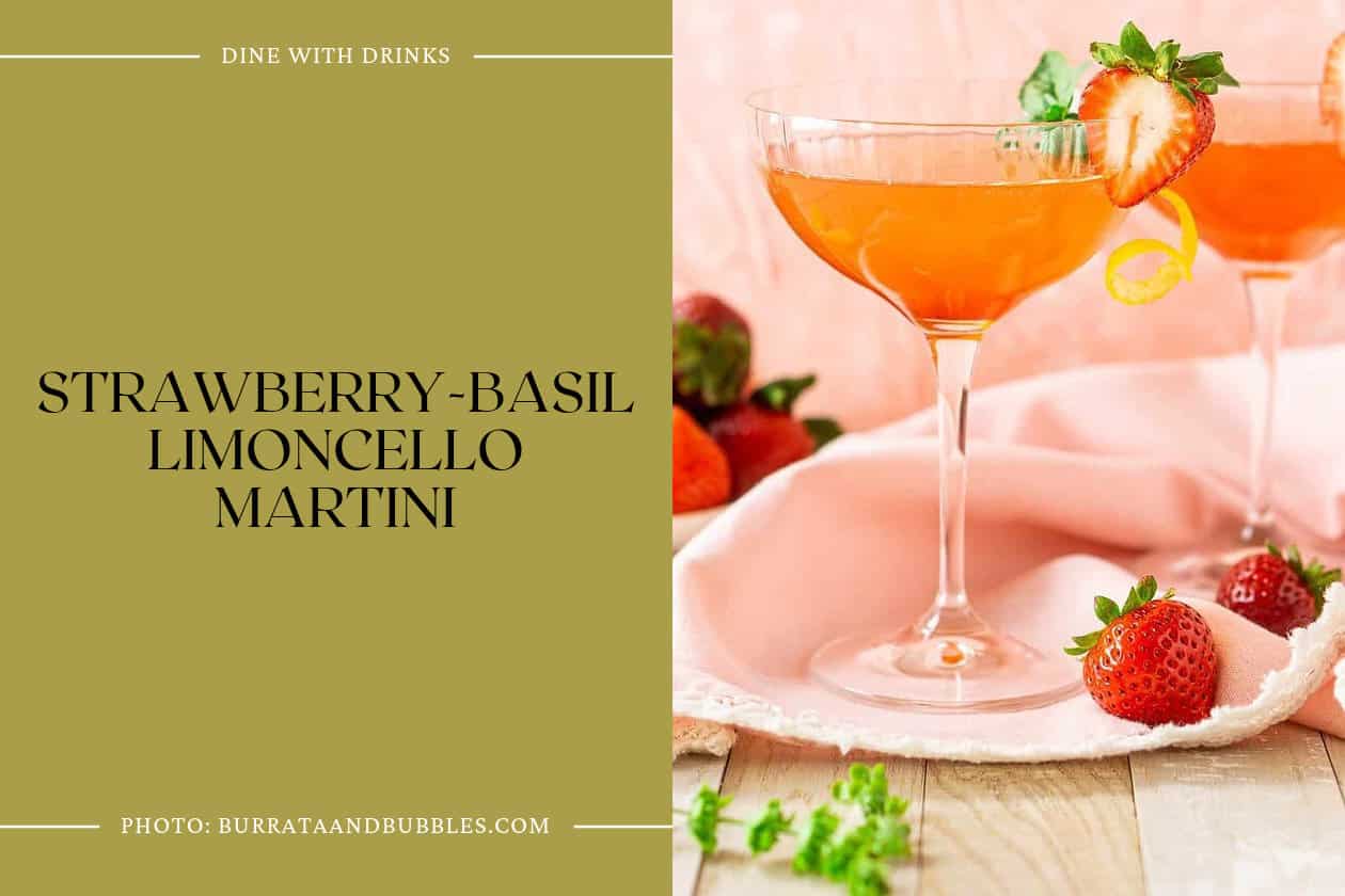 Strawberry-Basil Limoncello Martini