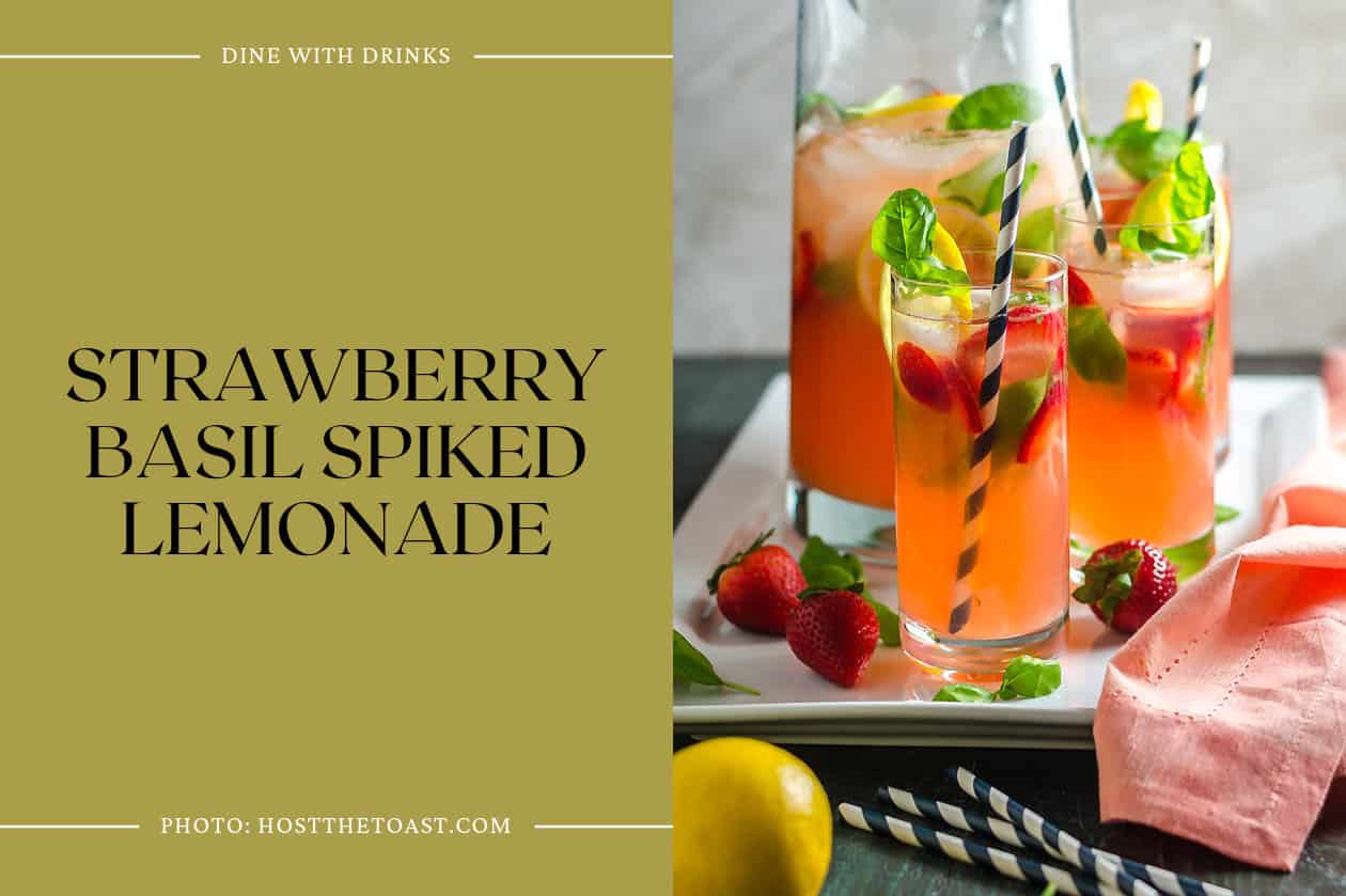 Strawberry Basil Spiked Lemonade