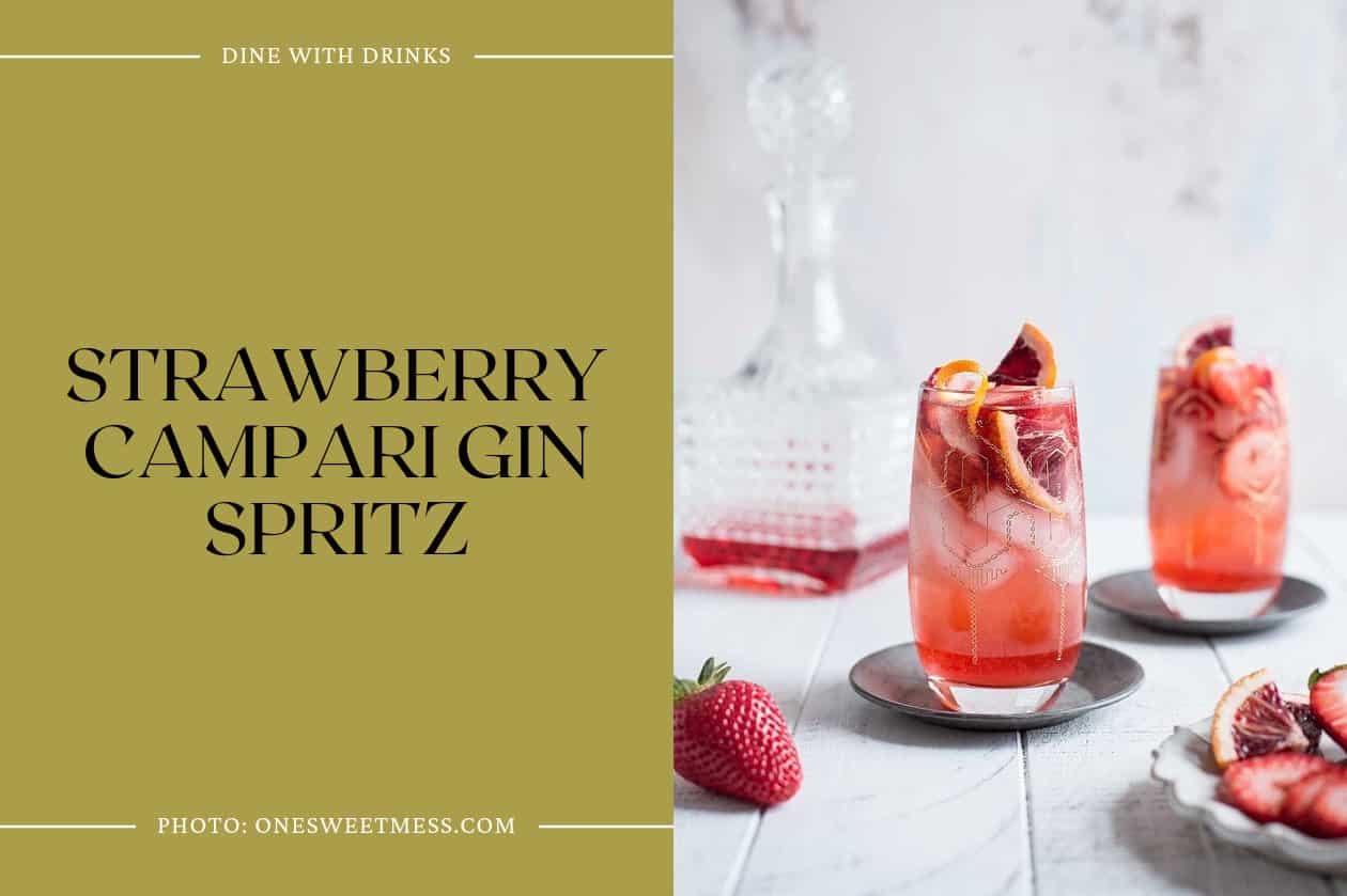 Strawberry Campari Gin Spritz