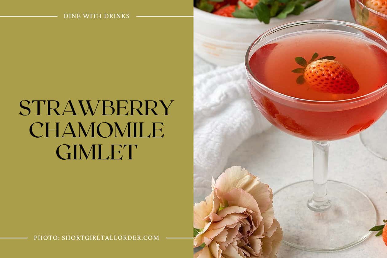 Strawberry Chamomile Gimlet