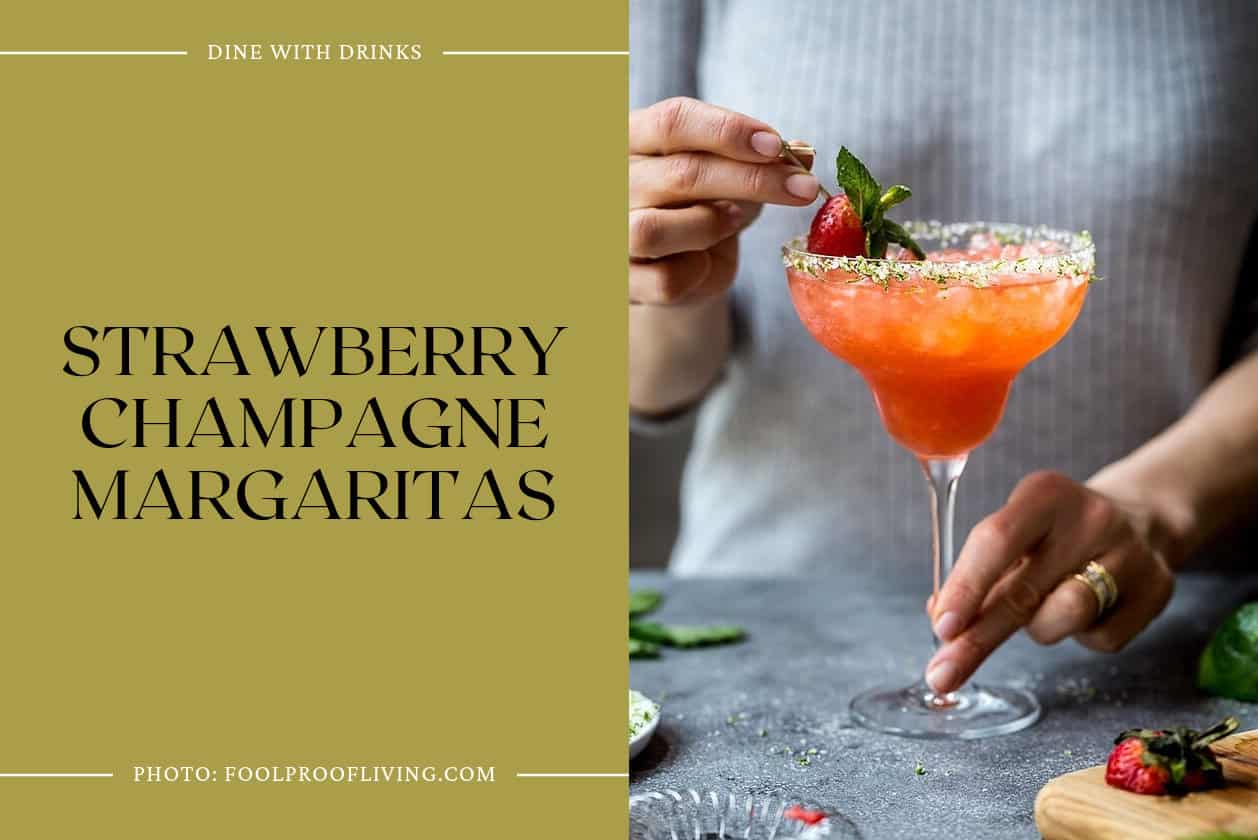 Strawberry Champagne Margaritas