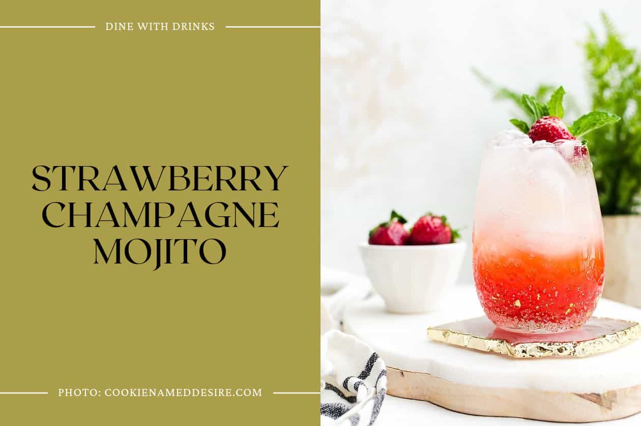 Strawberry Champagne Mojito