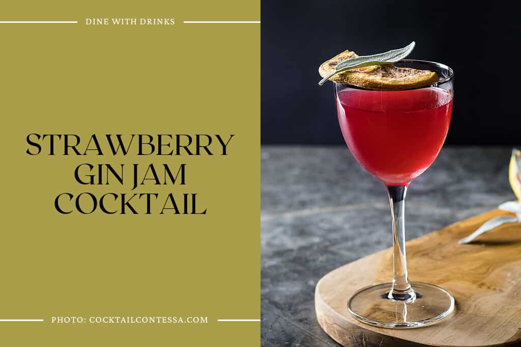 Strawberry Gin Jam Cocktail