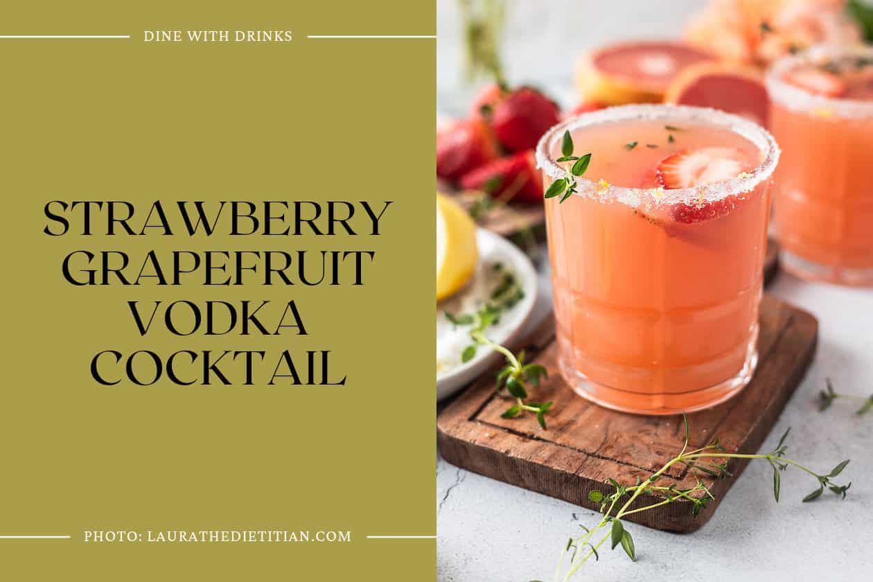 Strawberry Grapefruit Vodka Cocktail