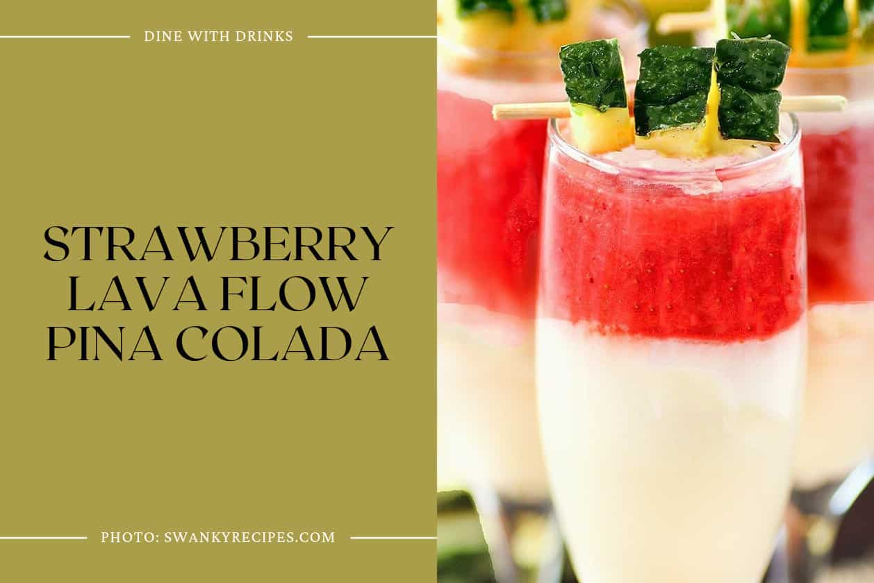 Strawberry Lava Flow Pina Colada