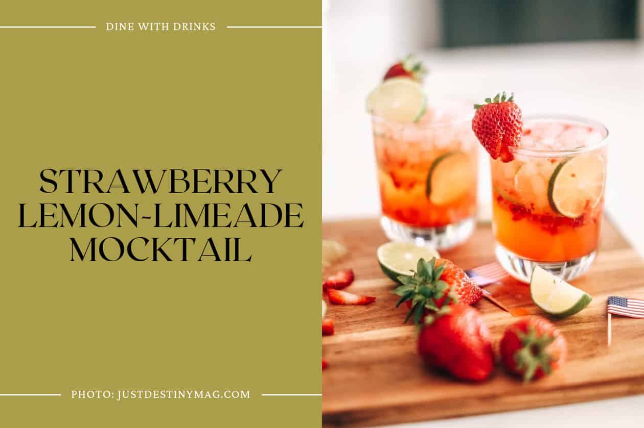 Strawberry Lemon-Limeade Mocktail