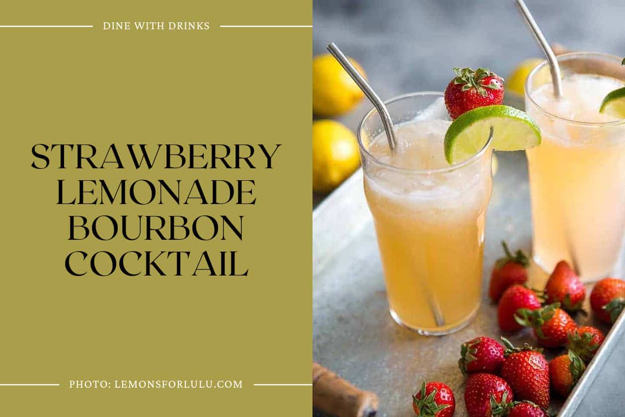 Strawberry Lemonade Bourbon Cocktail