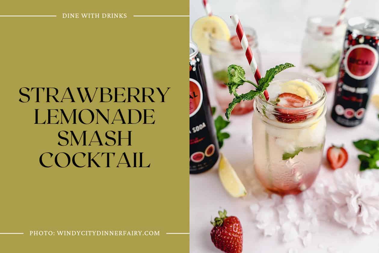 Strawberry Lemonade Smash Cocktail