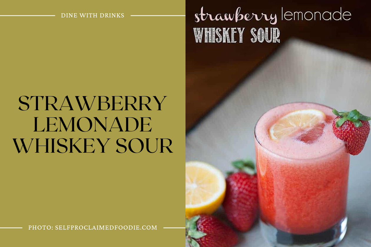 Strawberry Lemonade Whiskey Sour