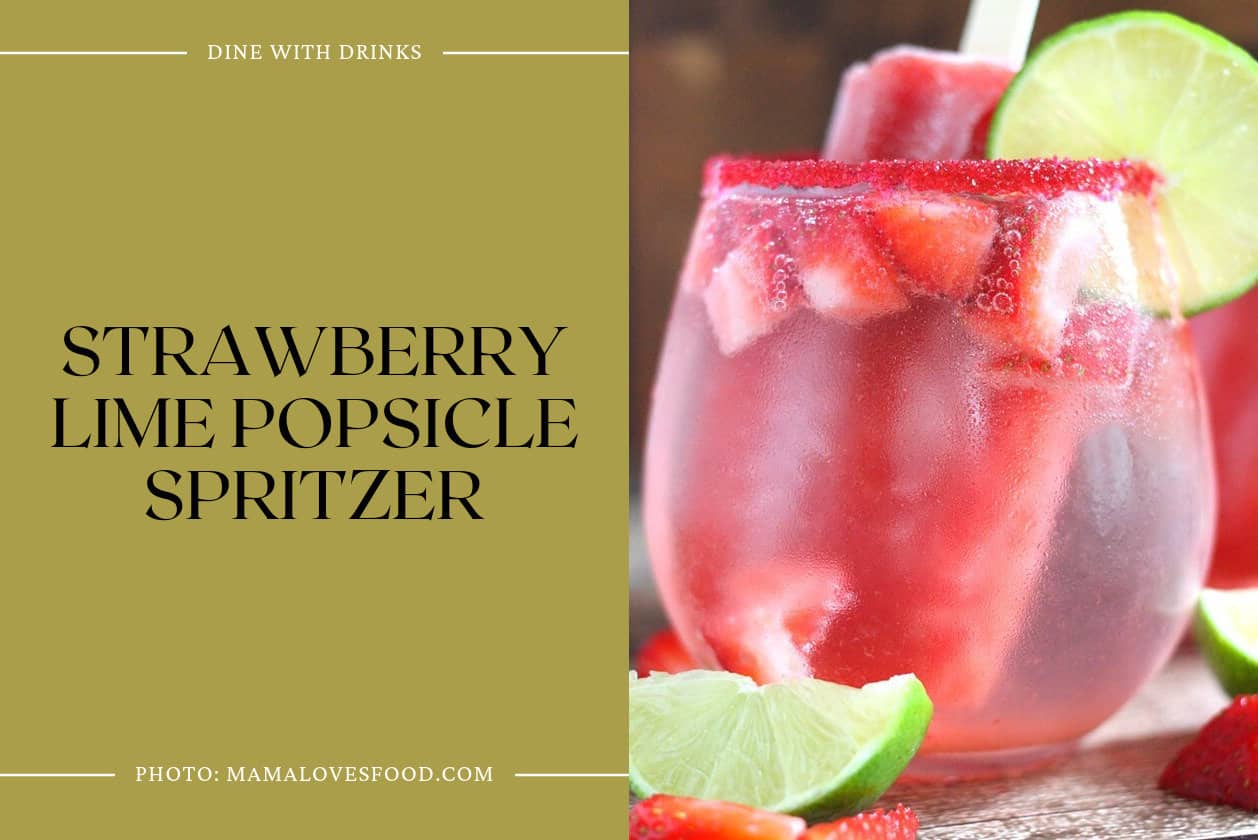 Strawberry Lime Popsicle Spritzer