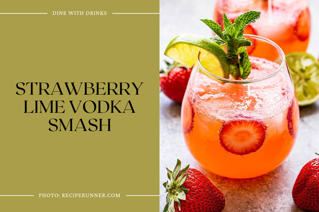 Strawberry Lime Vodka Smash