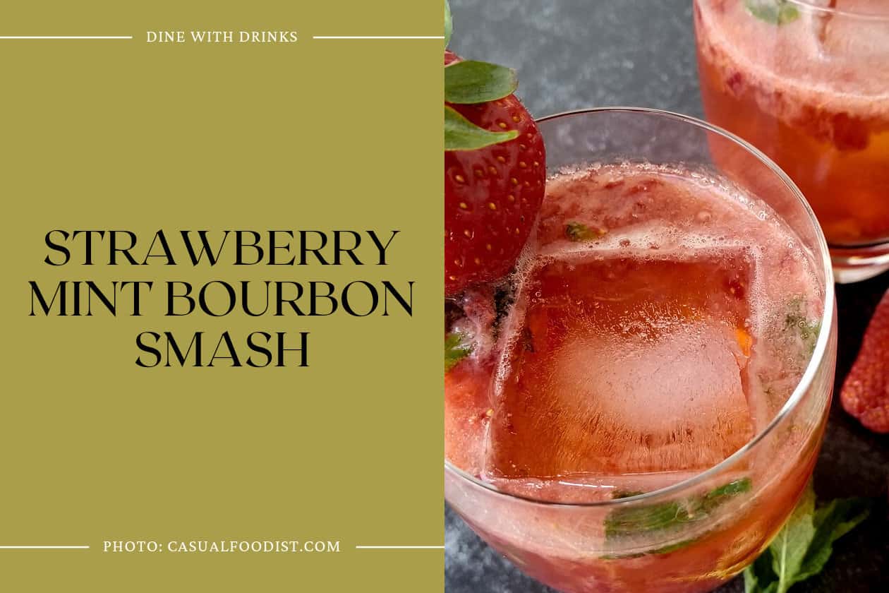 Strawberry Mint Bourbon Smash