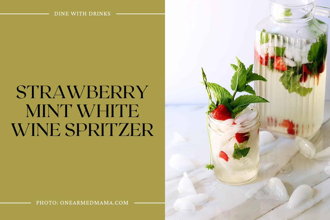 Strawberry Mint White Wine Spritzer