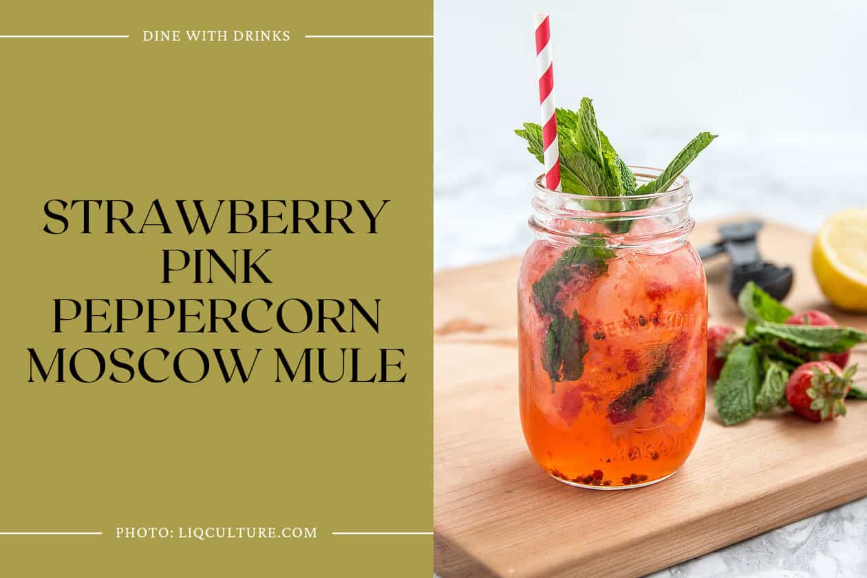 Strawberry Pink Peppercorn Moscow Mule