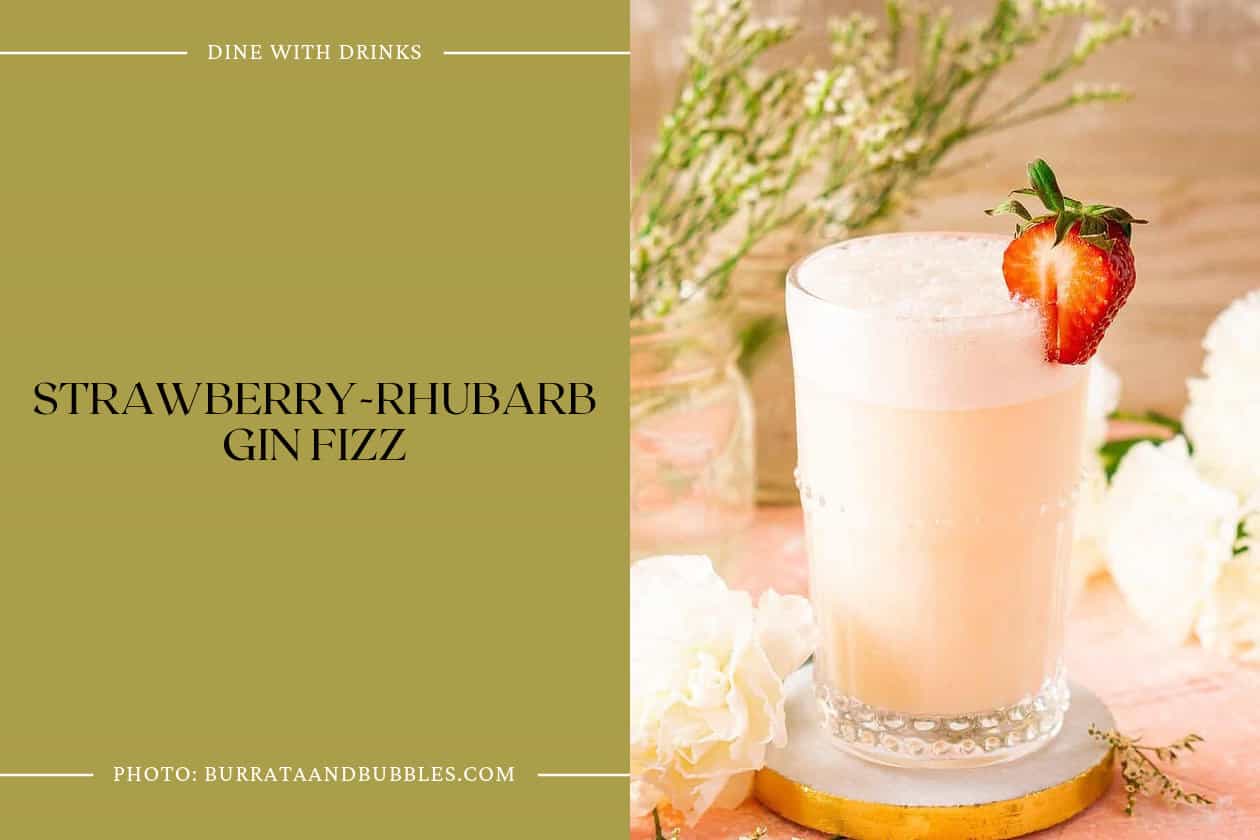 Strawberry-Rhubarb Gin Fizz