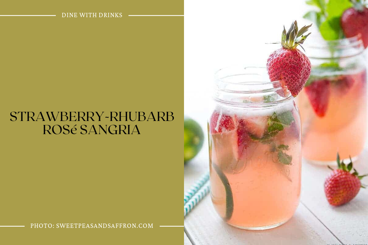 Strawberry-Rhubarb Rosé Sangria
