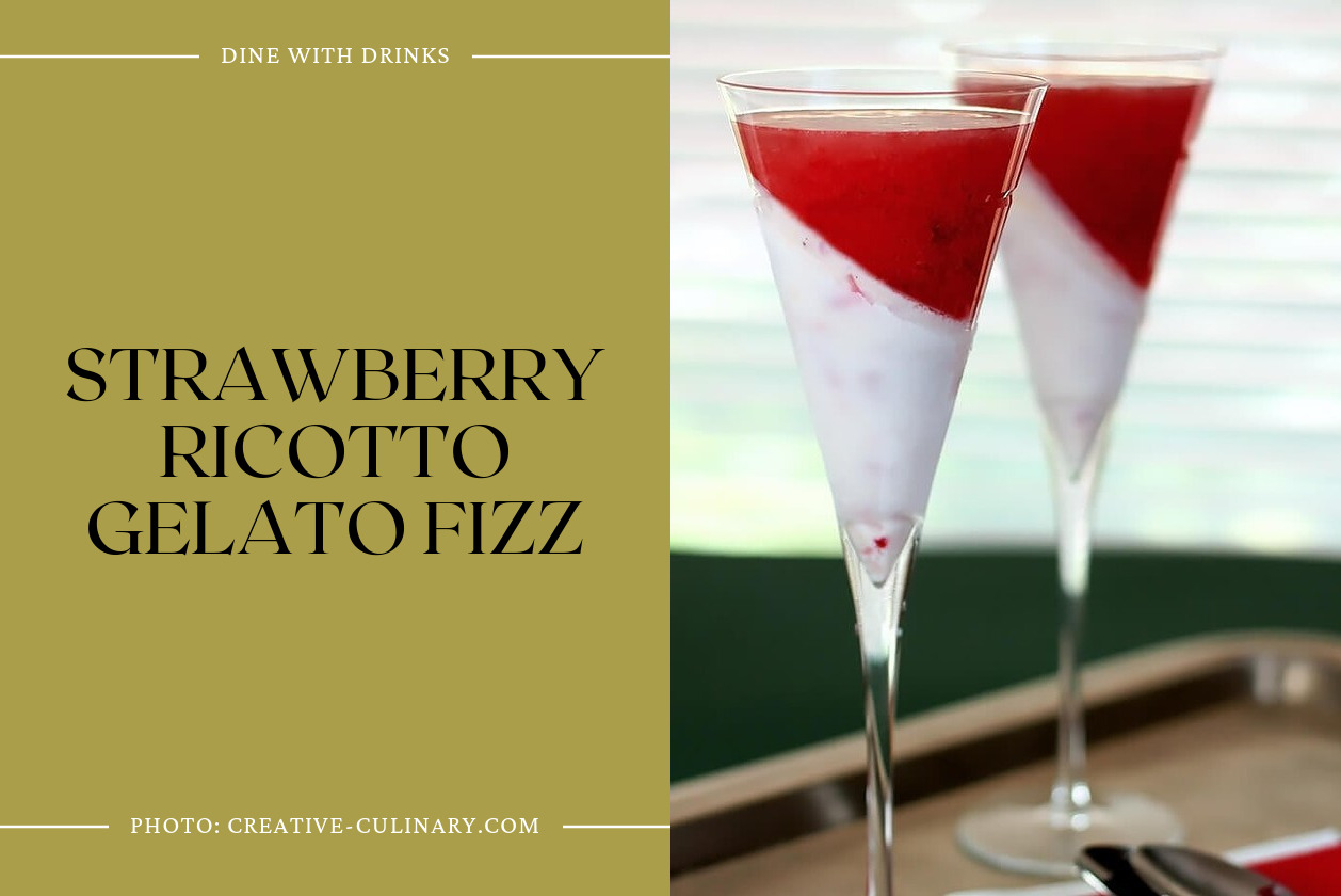 Strawberry Ricotto Gelato Fizz