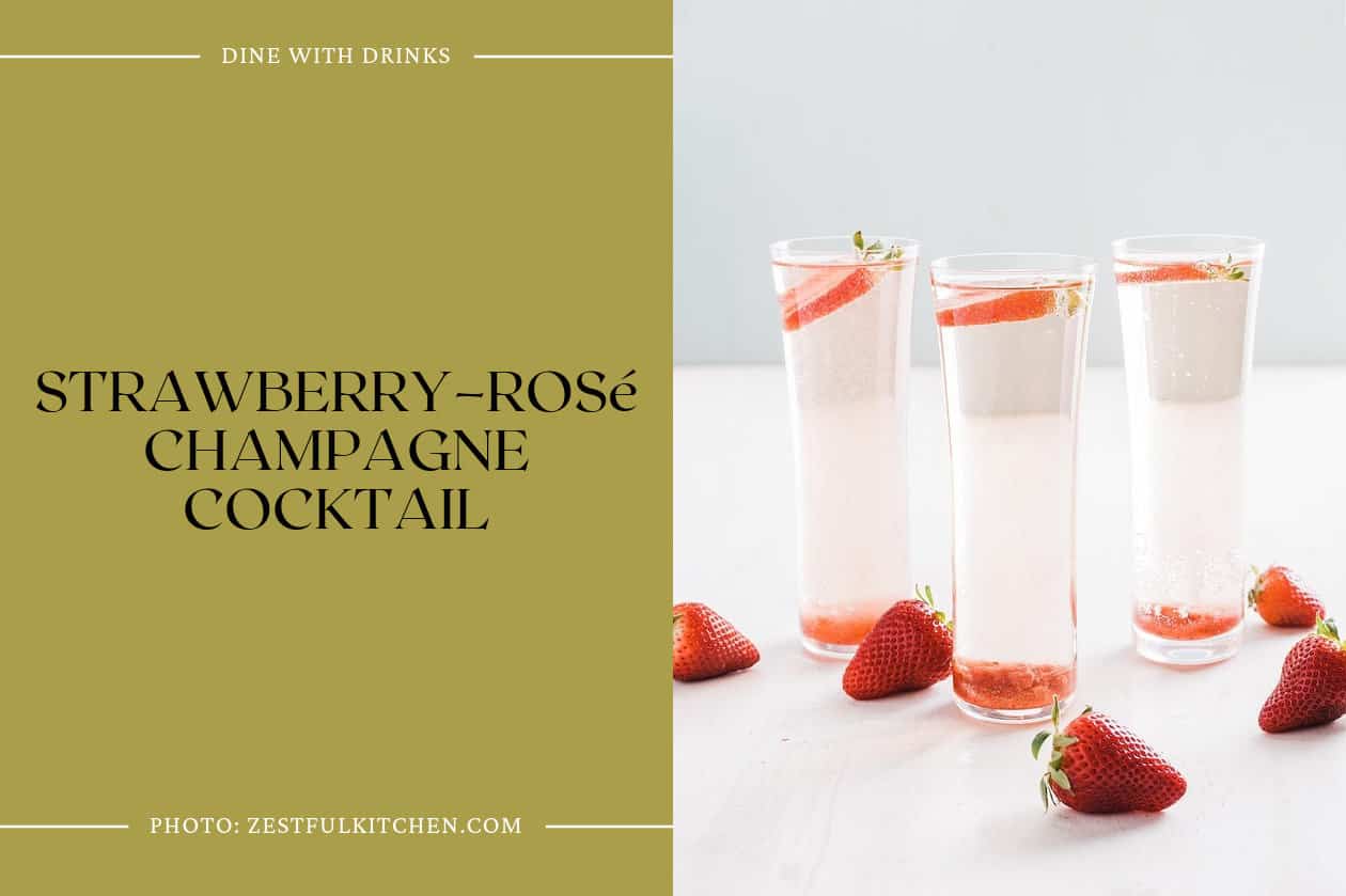 Strawberry–Rosé Champagne Cocktail
