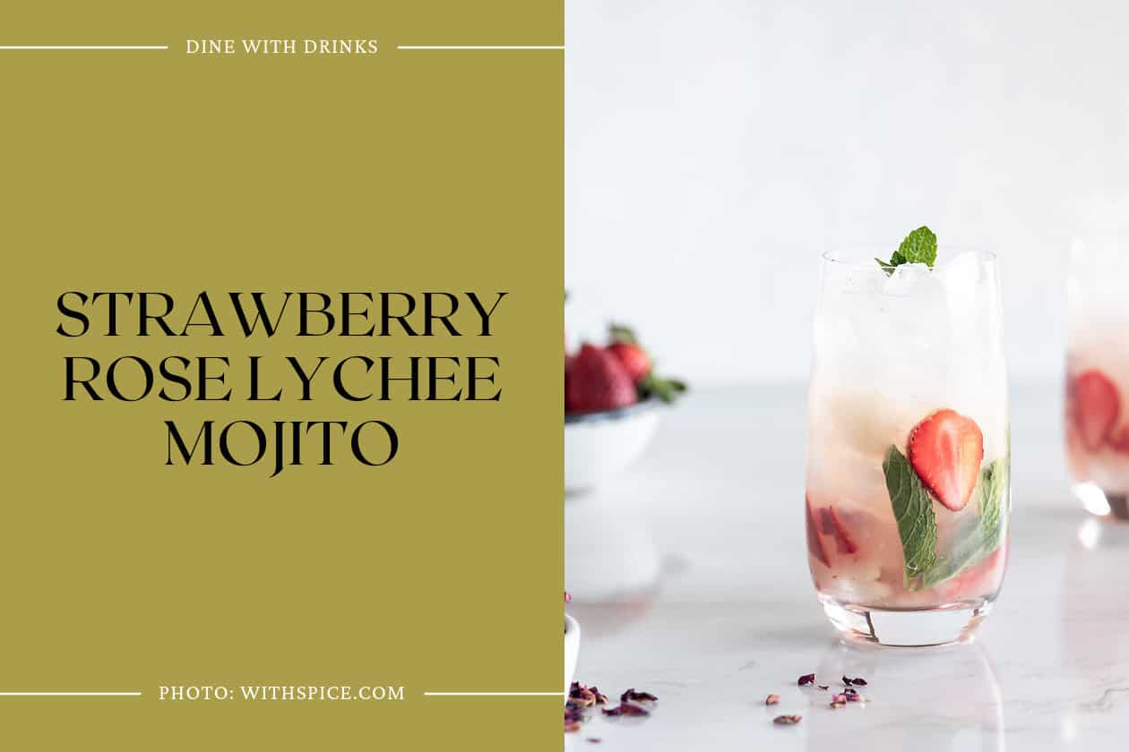 Strawberry Rose Lychee Mojito