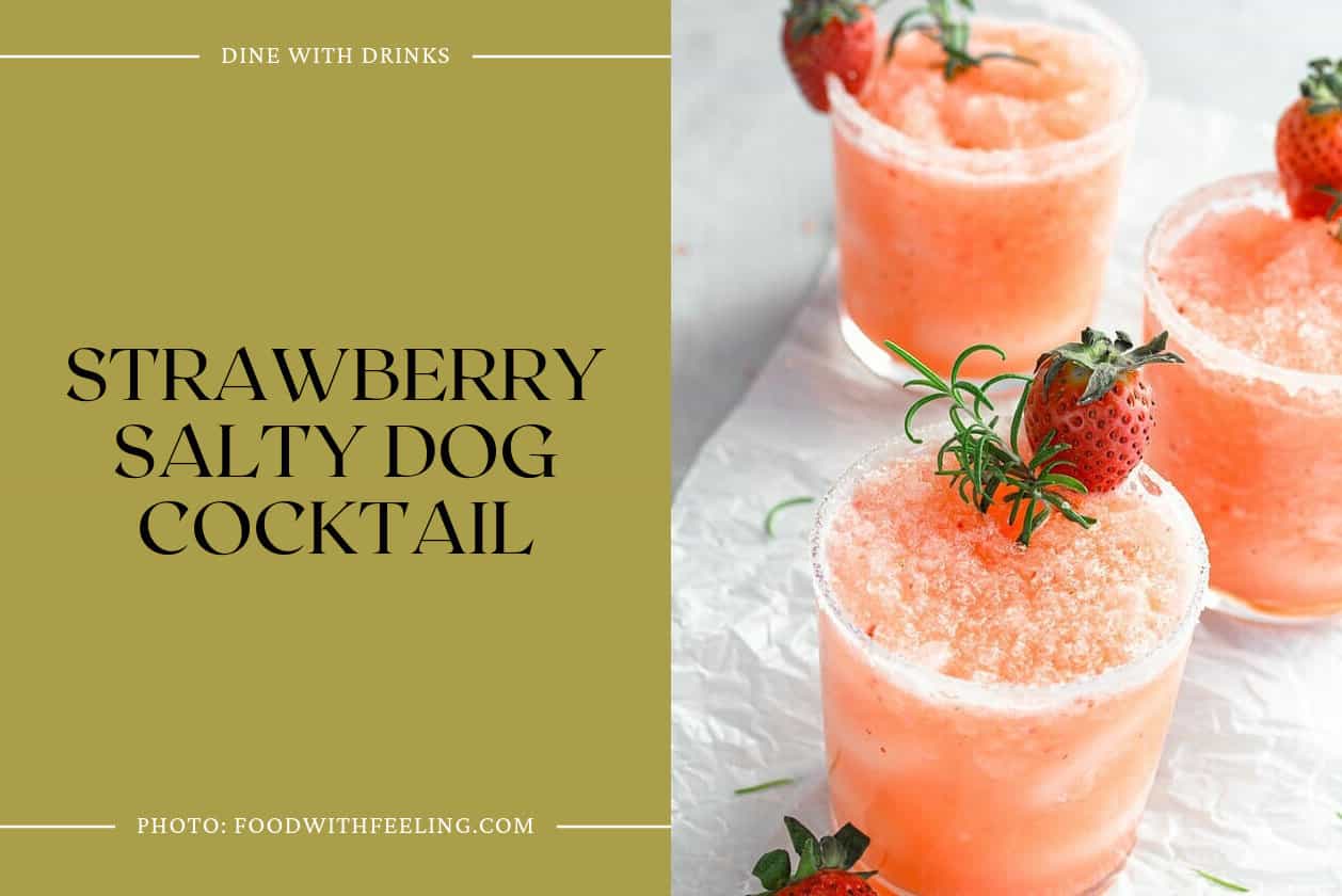 Strawberry Salty Dog Cocktail