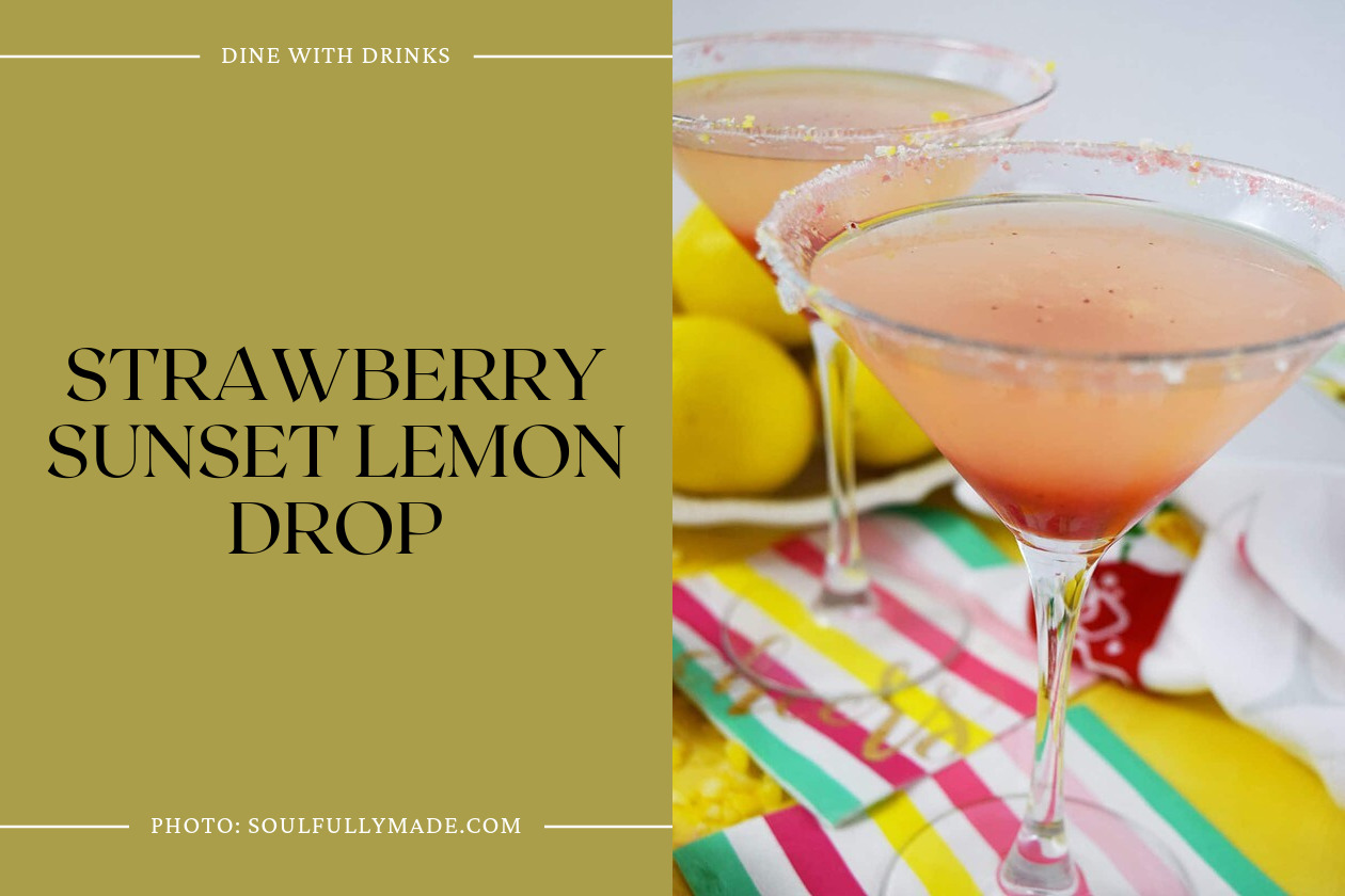 Strawberry Sunset Lemon Drop