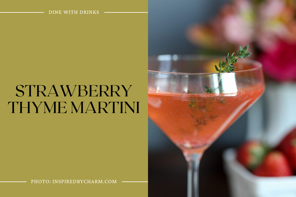 Strawberry Thyme Martini