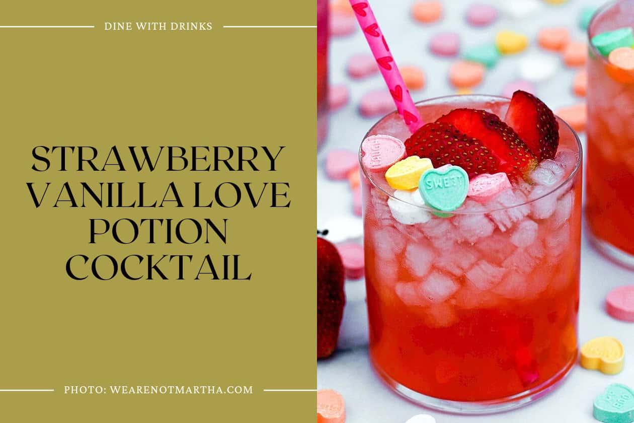 Strawberry Vanilla Love Potion Cocktail