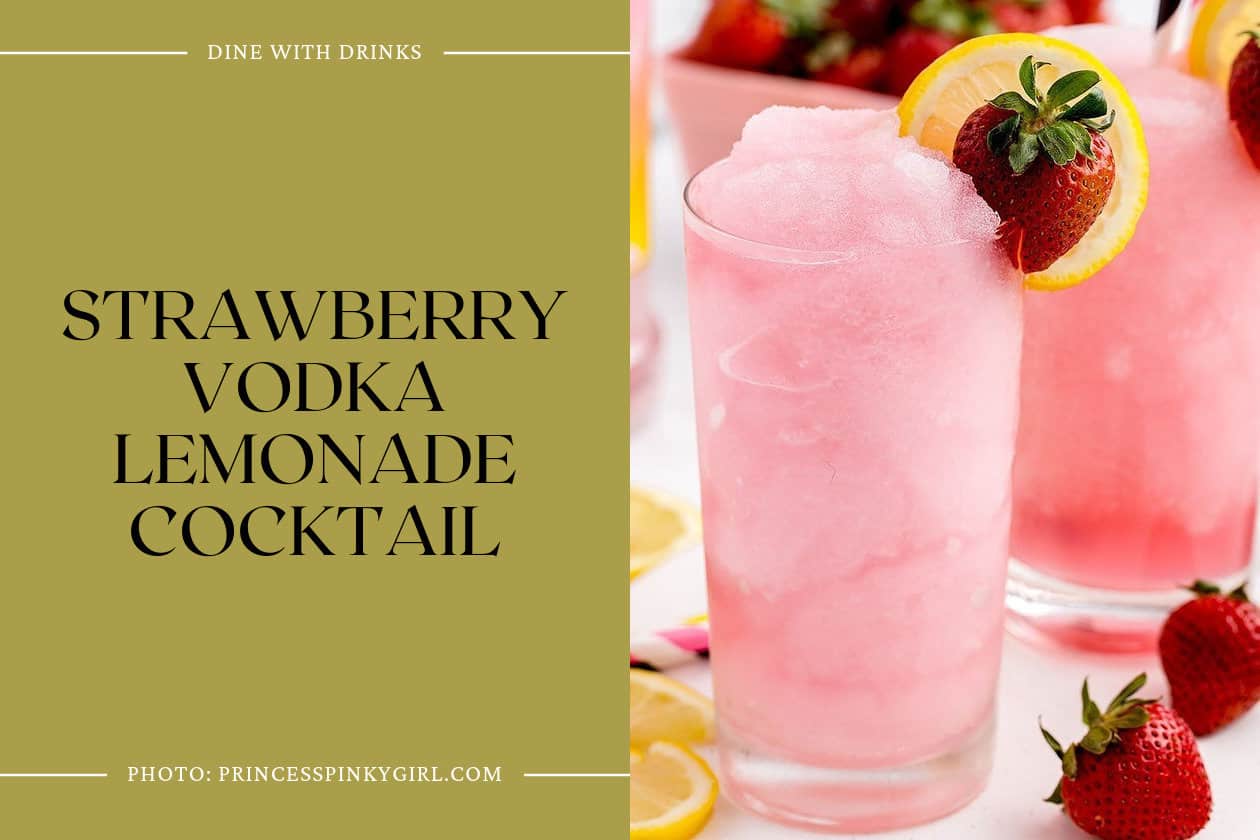 Strawberry Vodka Lemonade Cocktail