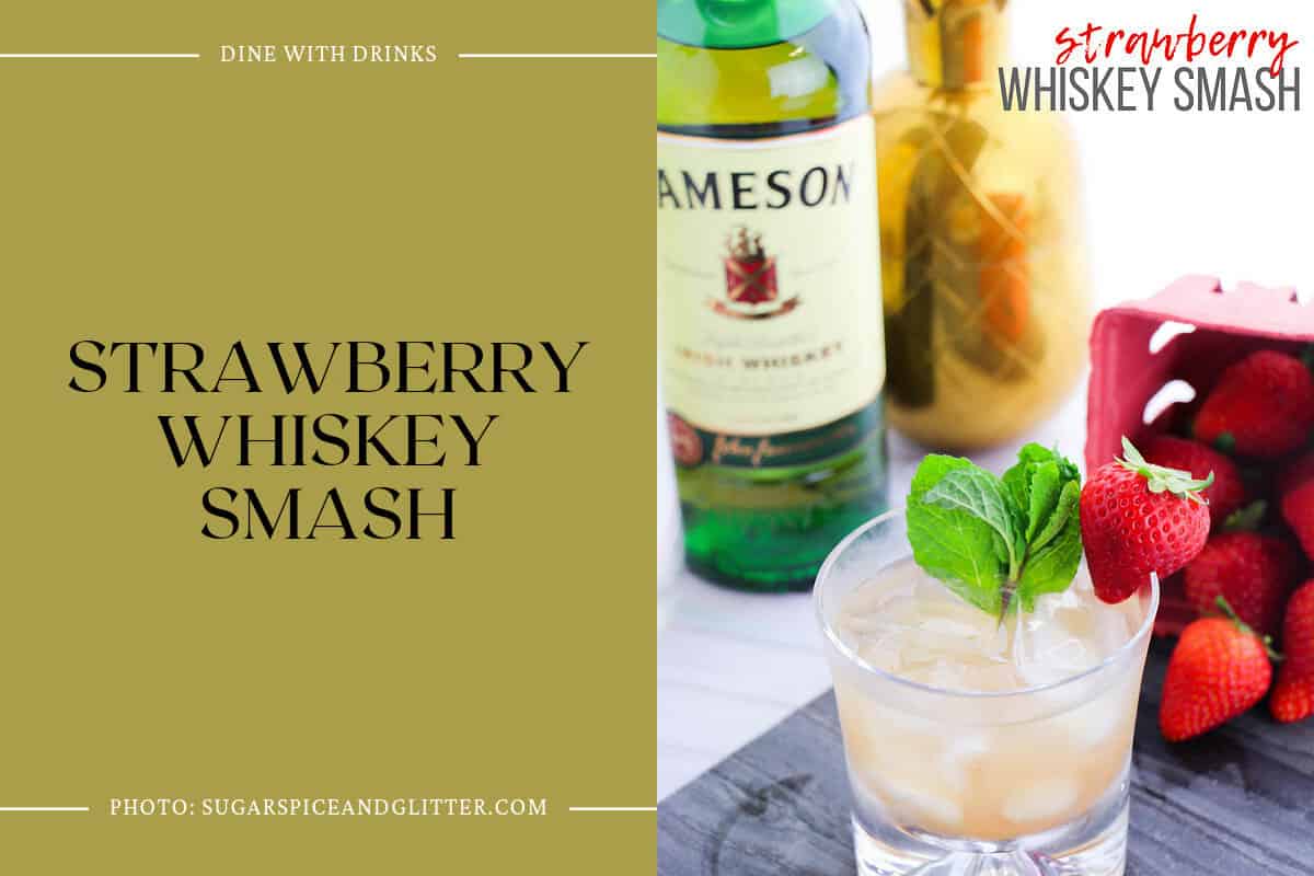 Strawberry Whiskey Smash