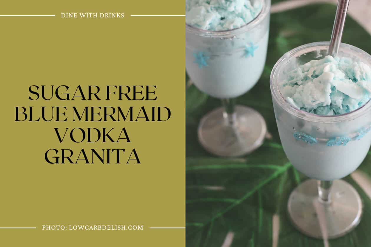 Sugar Free Blue Mermaid Vodka Granita