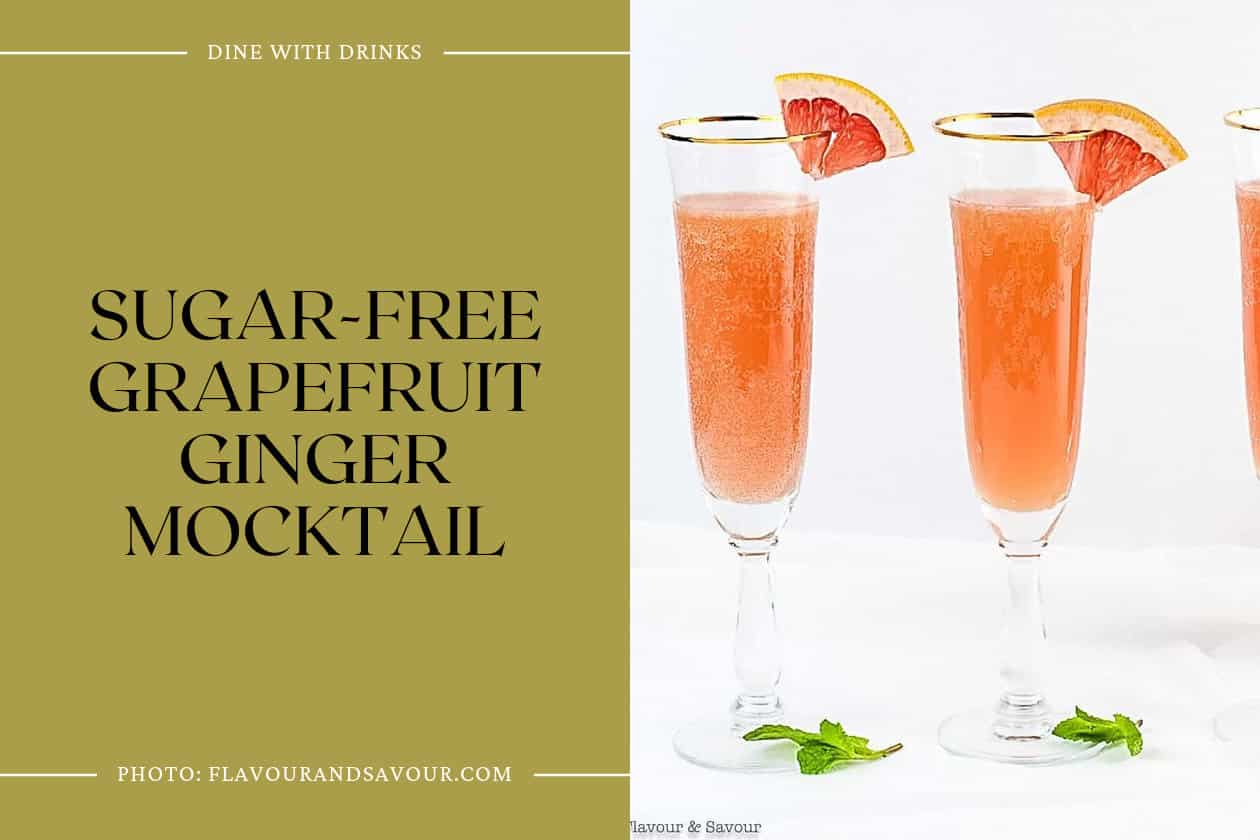 Sugar-Free Grapefruit Ginger Mocktail