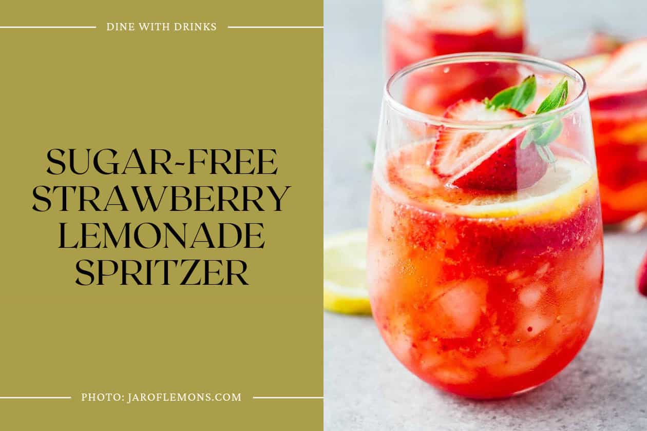 Sugar-Free Strawberry Lemonade Spritzer