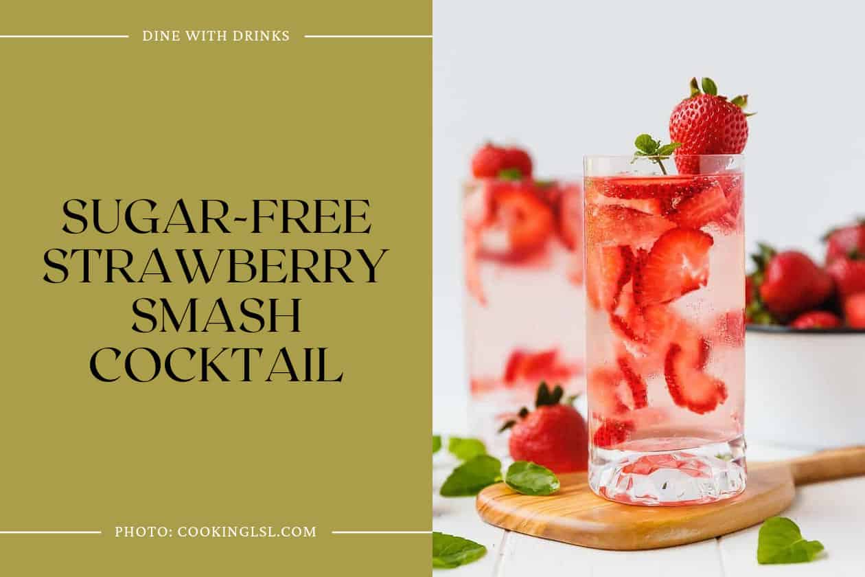 Sugar-Free Strawberry Smash Cocktail