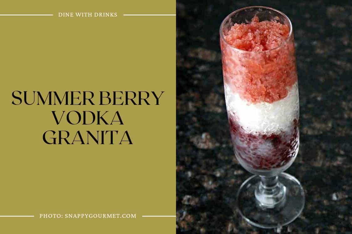 Summer Berry Vodka Granita