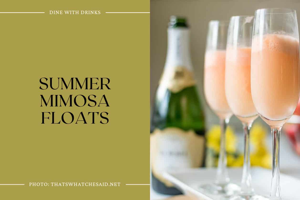 Summer Mimosa Floats