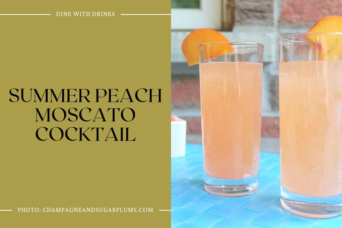 Summer Peach Moscato Cocktail