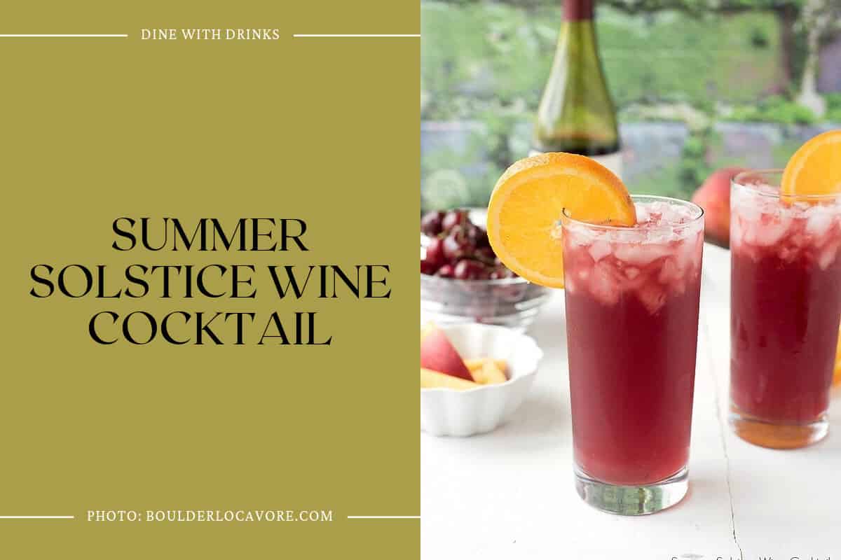 Summer Solstice Wine Cocktail