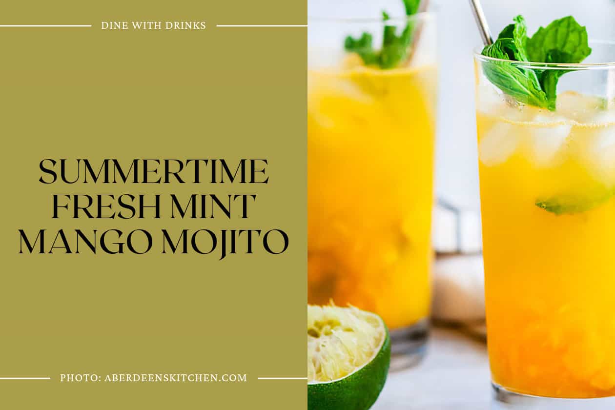 Summertime Fresh Mint Mango Mojito