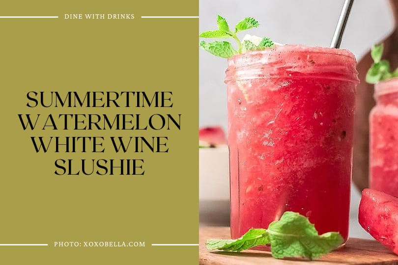 Summertime Watermelon White Wine Slushie