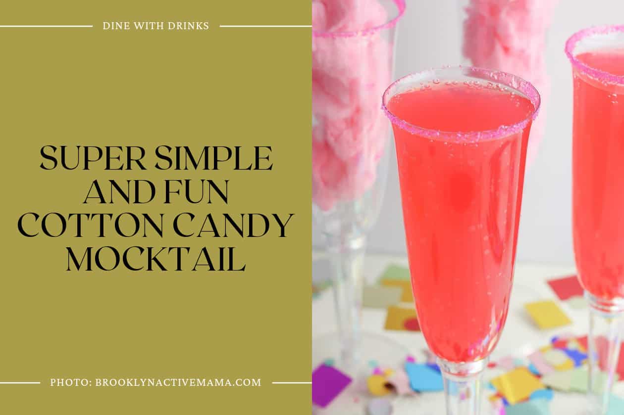 Super Simple And Fun Cotton Candy Mocktail