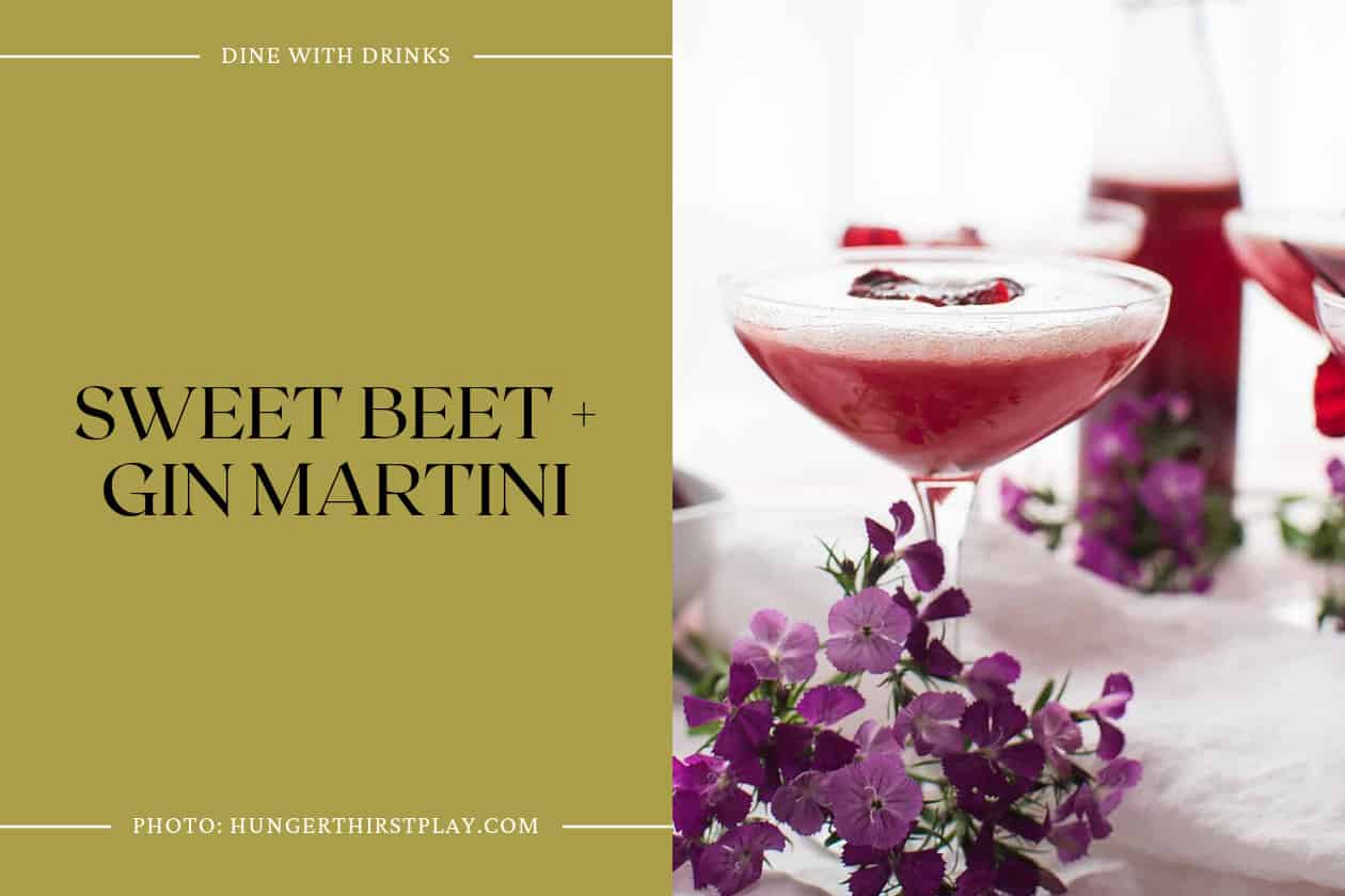 Sweet Beet + Gin Martini